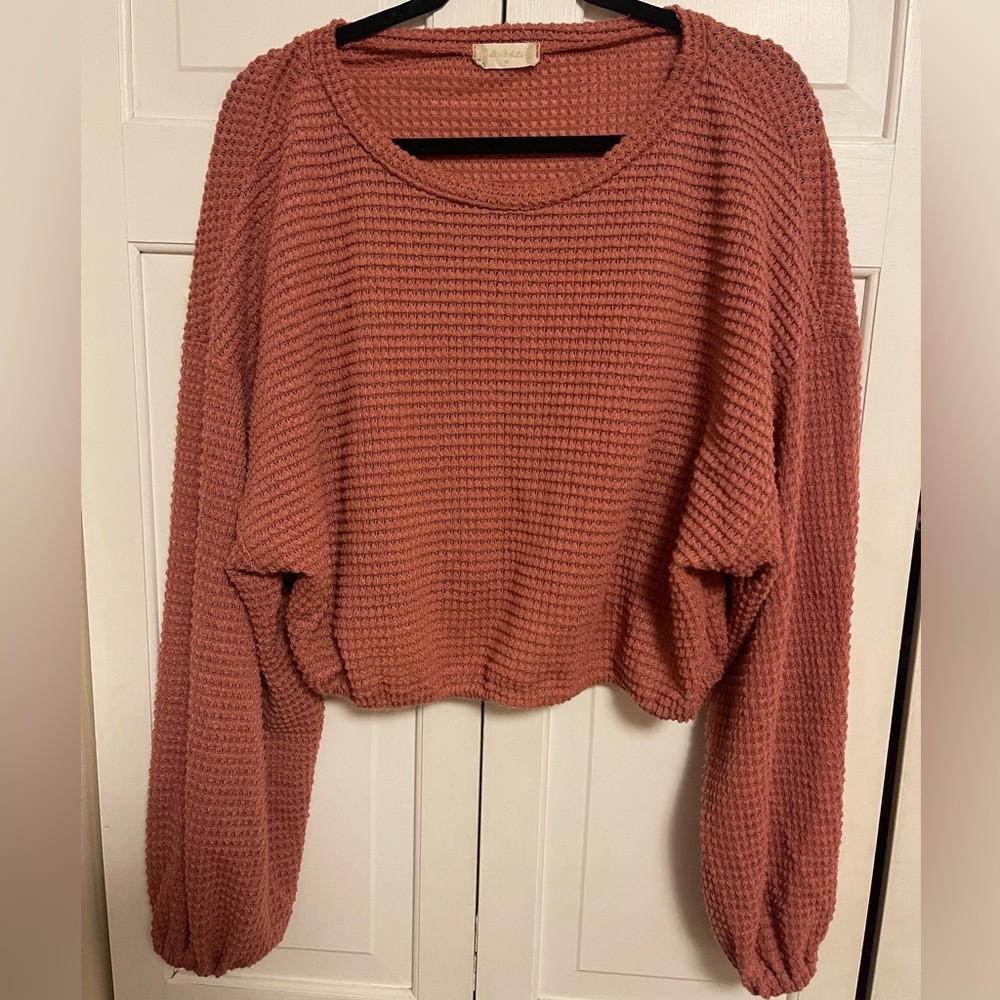 Altar’d State -Cozy Knit Sweater in Rust